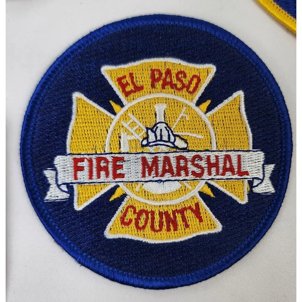 Lot of 5 Texas Fire Department Patches El Paso County Houston & Ft Sam Houston